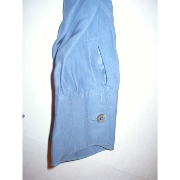 New NWT Womens Italy XS Designer Silk Blouse Top Gray Purple Golden Goose Bow - Picture 6 of 11